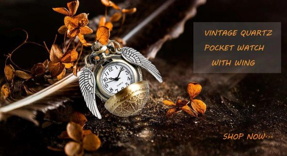 HARRY POTTER GOLDEN SNITCH WINGS MELEK KANAT SAAT CEP SAATİ KOLYE YENİ TARZ YENİ MODA - 12