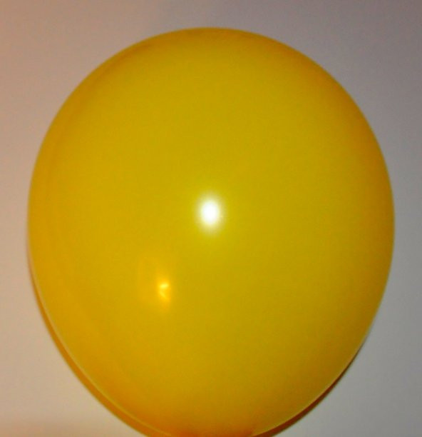 Normal Mat Klasik Sarı Renk Balon 100 Adet