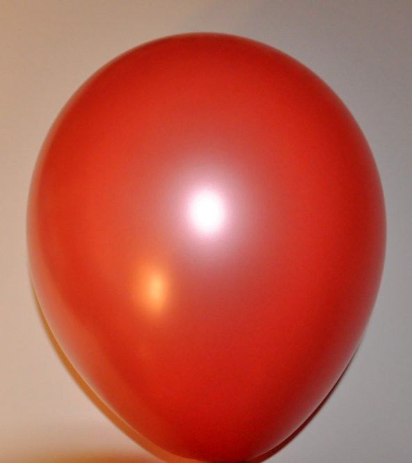 Metalik Parlak Sedefli Kırmızı Renk Balon 100 Adet