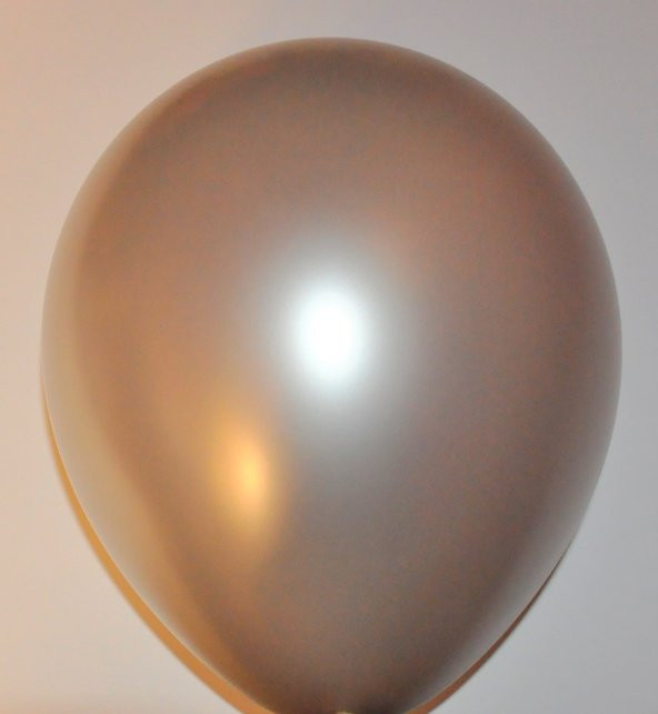 Metalik Parlak Sedefli Gümüş Gri Renk Balon 7 Adet
