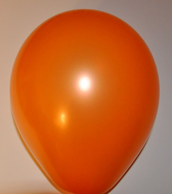 Metalik Parlak Sedefli Turuncu Renk Balon 7 Adet