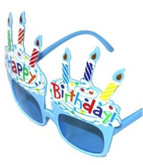 Happy Birthday Yazılı Parti Gözlüğü Yetişkin ve Çocuk