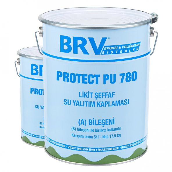 BRV PROTECT PU 780 - 20Kg - Likit Şeffaf Su Yalıtım Kaplaması