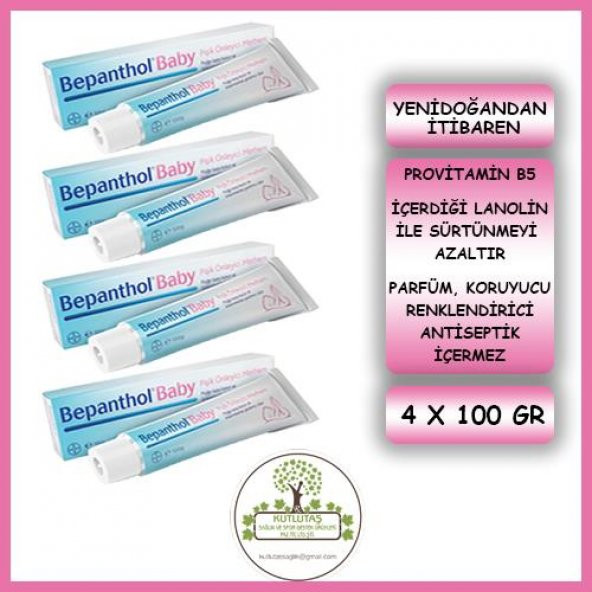 Bepanthol® Baby Pişik Önleyici Merhem 100 gr- 4 adet