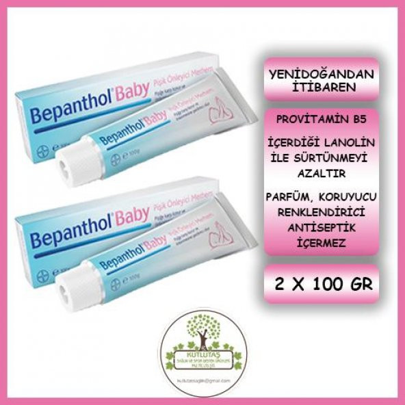 Bepanthol® Baby Pişik Önleyici Merhem 100 gr- 2 adet