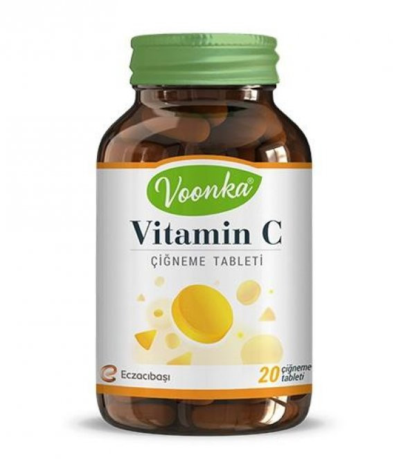 Voonka Vitamin C Çiğneme Tableti