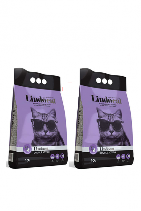 Lindo Cat Lavantalı ve Argan Yağlı İnce Taneli 10 LT X 2 ADET