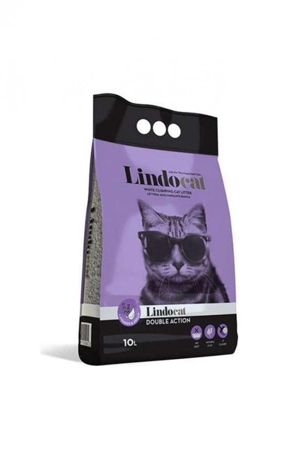 Lindo Cat Lavantalı ve Argan Yağlı İnce Taneli Kedi Kumu 10 LT