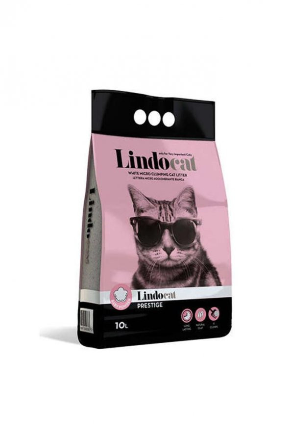 Lindo Cat Topaklaşan Baby Powder Kalın Taneli Kedi Kumu 10 LT