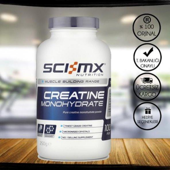 Sci-Mx Creatine Monohydrate 250 Gr + 3 HEDİYE