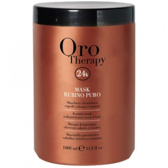 Fanola Oro Therapy Rubino Puro 24k Boyalı ve İşlem Görmüş Saç Mas