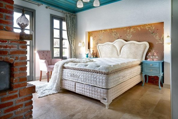 Bambi Infinity Orjinal Padli Yatak + Baza + Başlık Set 150X200