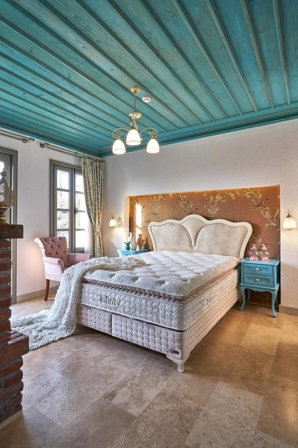 Bambi Infinity Orjinal Padli Yatak + Baza + Başlık Set 140X190 - 2