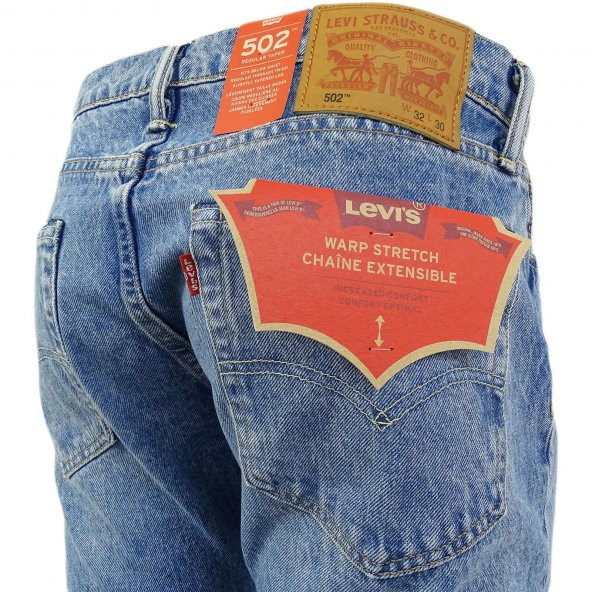 LEVIS 502 ERKEK KOT PANTOLON 29507-0101 - 6