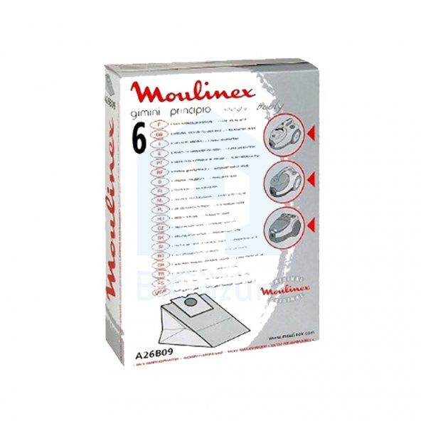 Moulinex 6li Toz Torbası+1 Mikrofiltre A26B09