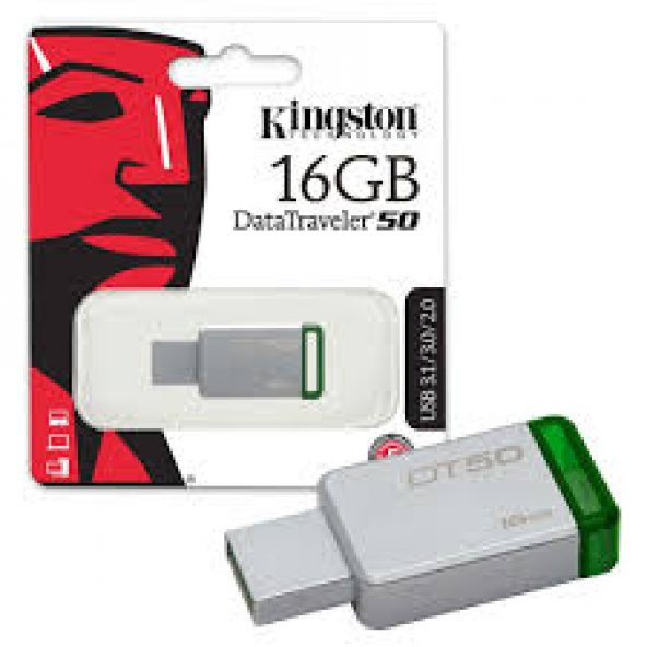 Kingston DataTraveler50 16GB USB 3.0 METAL BELLEK DT50/16GB