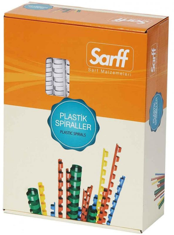 Sarff Plastik Spiral 20 Mm Beyaz 100 Lü (1 Paket 100 Adet)