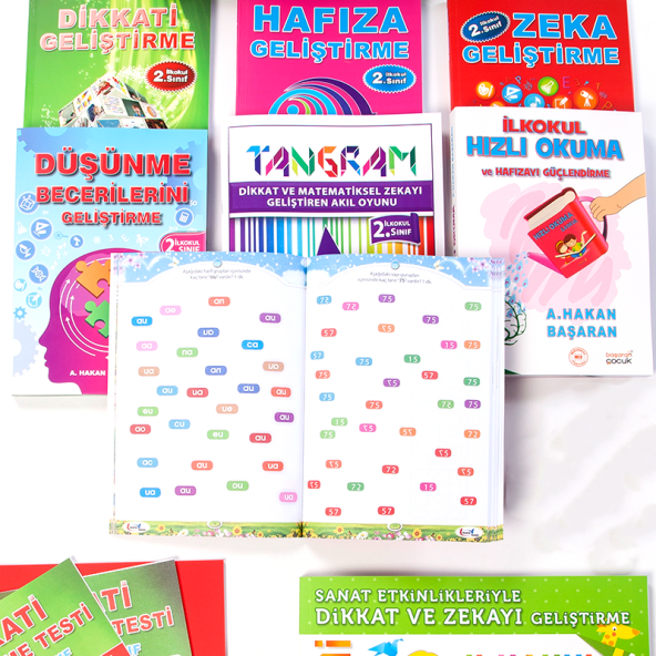 2-SINIF MEGA SET (DİKKAT - ZEKA - HAFIZA - DÜŞÜNME BECERİLERİ - ORİGAMİ -TANGRAM - HIZLI OKUMA SETİ İLK VE SON TEST) - 4