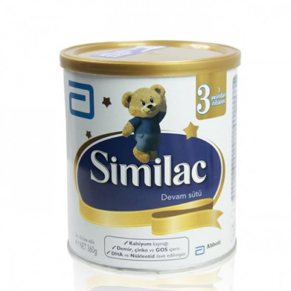 Similac 3 Bebek Sütü 1 Yaşından İtibaren 360gr