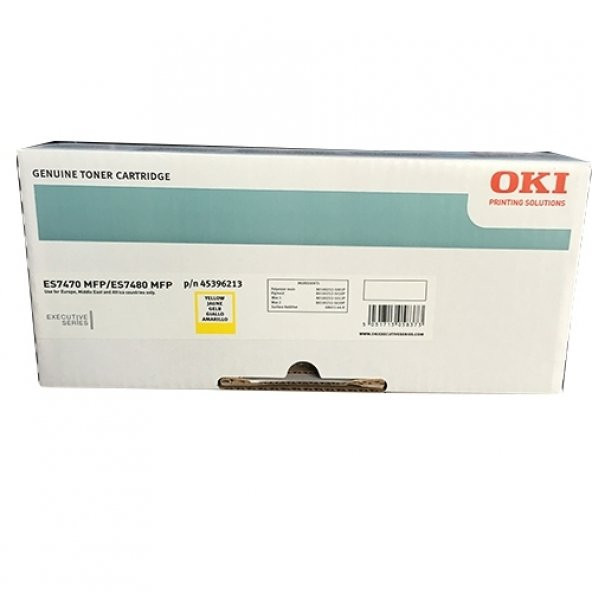 Oki ES7470 / ES7480 Sarı Orjinal Toner 45396213  11.500 Sayfa - 1