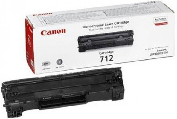 Canon CRG 712 Orjinal Siyah Toner 1.500 Sayfa