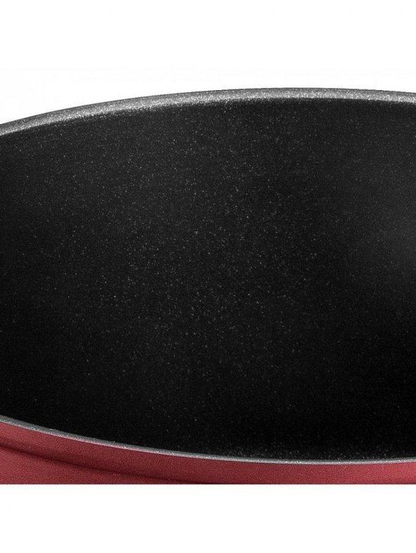 Nehir Titanyum Kaplama Nar Çiçeği 24 cm Kısa Tencere - 2