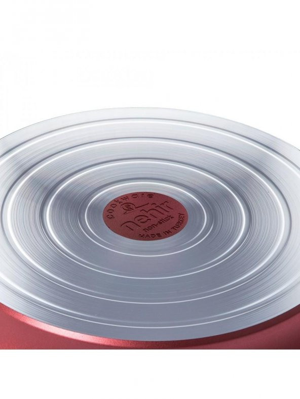 Nehir Titanyum Kaplama Nar Çiçeği 24 cm Kısa Tencere - 3