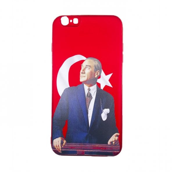 Sunix Apple iPhone 6 Plus 3D Atatürk Desenli Silikon Kılıf