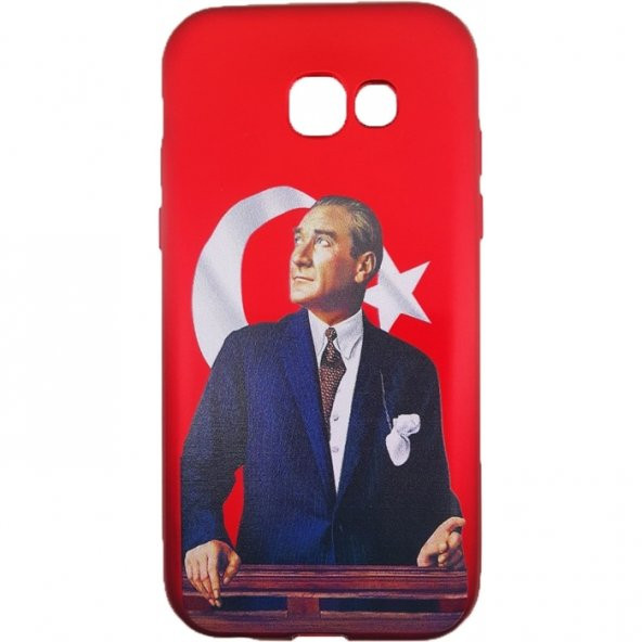 Sunix Samsung Galaxy A5 2017 3D Atatürk Desenli Silikon Kılıf