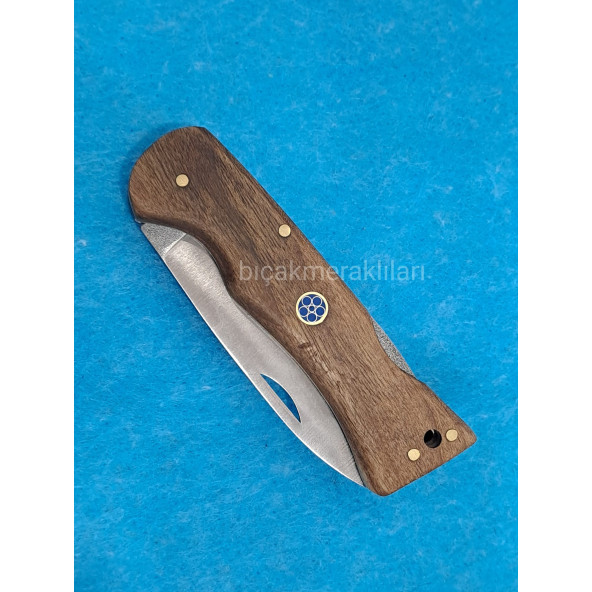 El İşçiliği Çakı 19cm Toplam Uzunluk-Kök Ceviz Sap - 2
