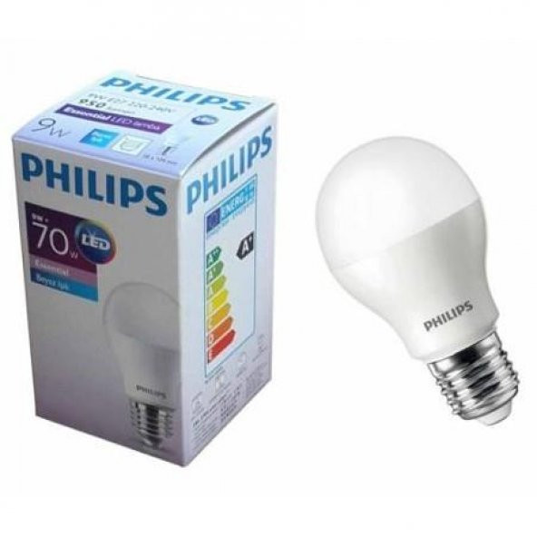 Philips Led Ampul Beyaz 9W E27 Essential