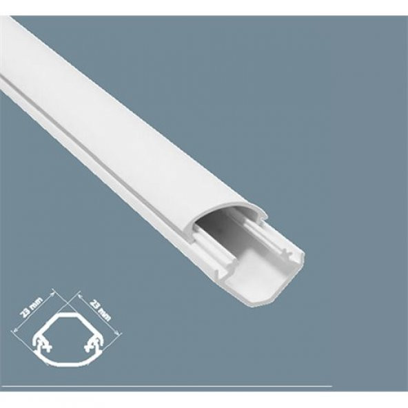 23*23 mm Köşe Kablo Kanalı 4 Metre