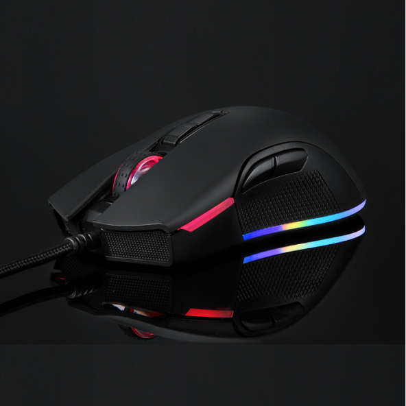 GAMEPOWER URSA USB RGB Led Aydınlatmalı 5000dpi Gaming Optic Siyah Mouse - 1