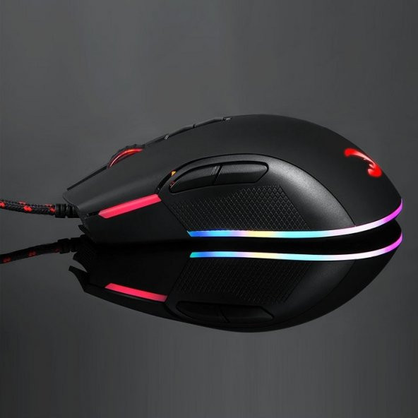 GAMEPOWER URSA USB RGB Led Aydınlatmalı 5000dpi Gaming Optic Siyah Mouse - 3