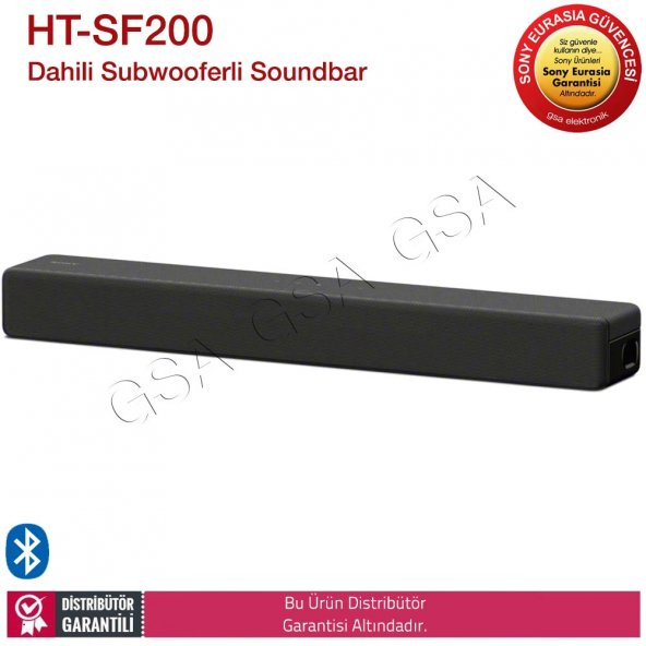 Sony HT-SF200 Bluetoothlu 2.1 kanal Dahili Subwooferli Sound bar