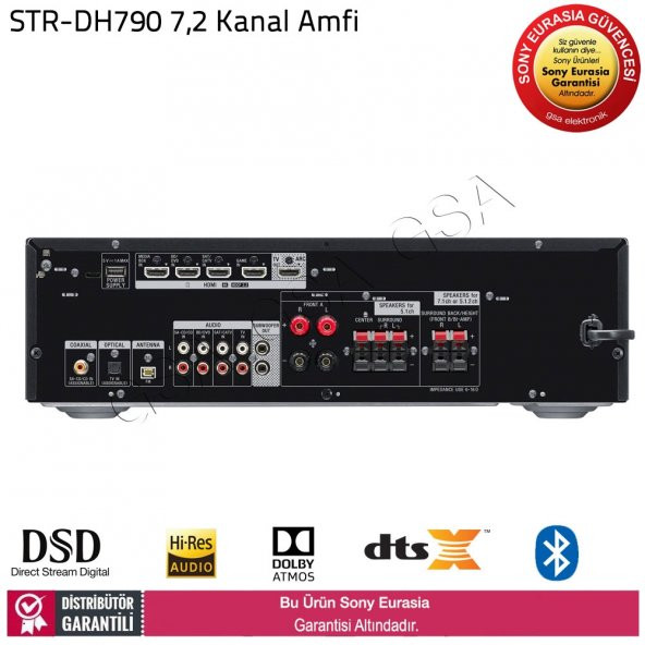 Sony STR-DH790 7,2 Kanal Bluetoothlu Ev Sinema Amfisi - 4