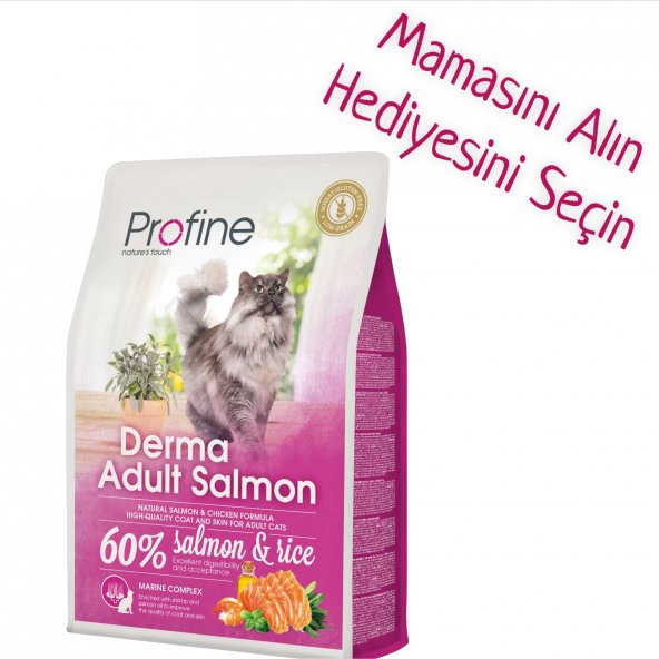 Profine Süper Premium Derma Somonlu Yetişkin Kedi Maması 2 Kg