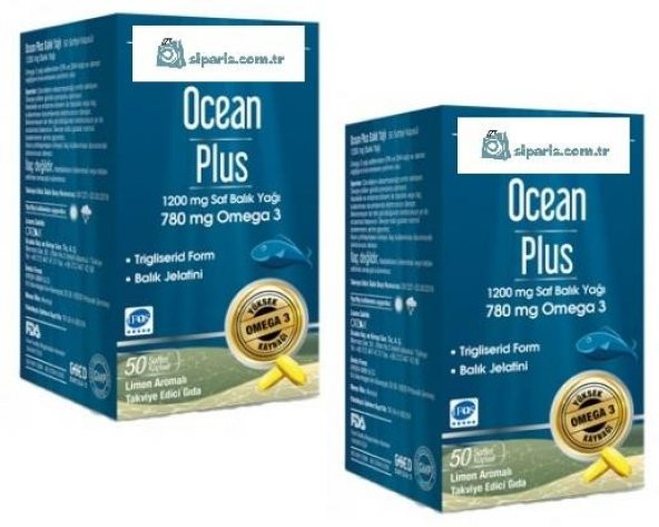 Ocean Plus Omega 3 1200 mg 50 Kapsül - 2 KUTU