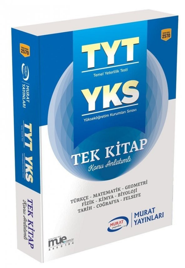 Murat YKS TYT Tek Kitap Konu Anlatımlı Murat Yayınları - 2