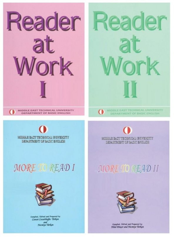 ODTÜ Reader at Work 1-2 + More To Read 1-2 Set 4 Kitap ODTÜ Yayın
