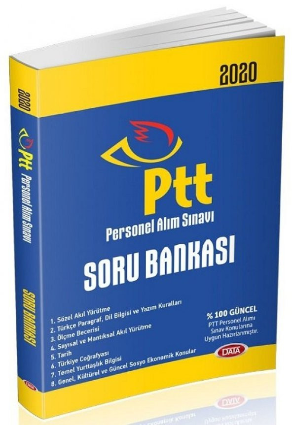 Data 2020 PTT Personel Alım Sınavı Soru Bankası Data Yayınları