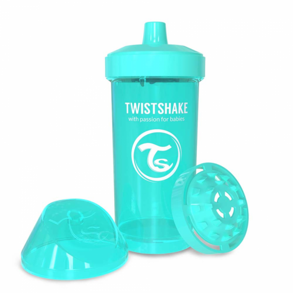 TwistShake TwistShake KidCup Damlatmaz 360ML Suluk 12+ TURKUAZ TR360S
