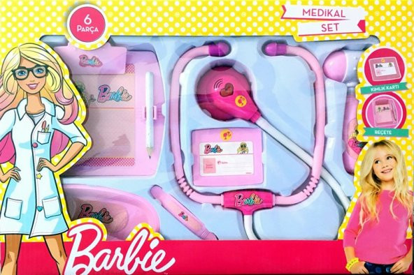 Medikal Set Barbie Doktor Seti 6 Parça