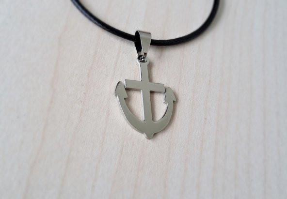 Çapa Çelik Kolye Erkek Kolye Bayan Kolye Unisex Çelik Kolye - 2