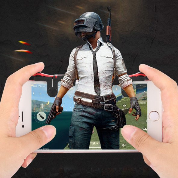 Tüm Telefonlar İçin Oyun Adaptörü PubG Ateş Tetik Düğmesi MD5