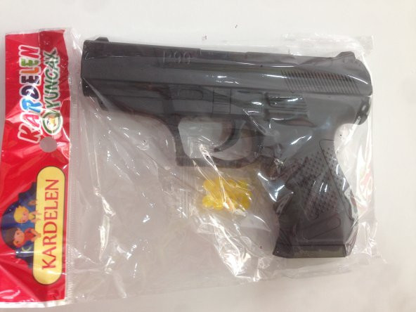 3 ADET BONCUK ATAN ŞARJÖRLÜ P99 SİLAHI 300 ADET BONCUK HEDİYE 14 CM - 2