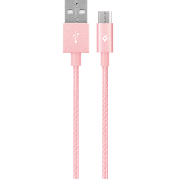 ttec AlumiCable Micro USB Şarj Kablosu Roze Altın