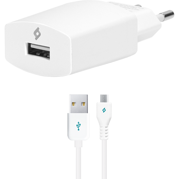 ttec SpeedCharger Seyahat Şarj Aleti Micro USB 2.1A Beyaz