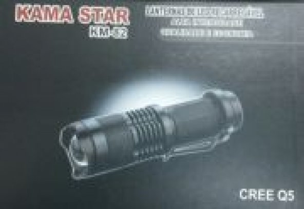 KM-82 Zoomlu Mini Cep Feneri Şarjlı