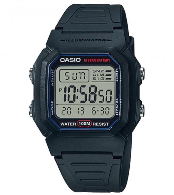 Casio W800H-1A W800HG-9A Plastik Silikon Saat Kordonu Kayış Fezalüx - 2